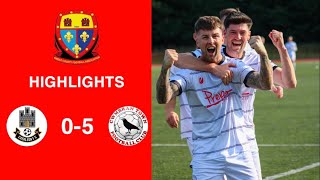 Caerleon 05 Cwmbrân Town  Gwent FA Senior cup  Quarter final highlights [upl. by Randell]