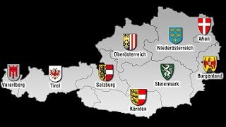 Lerne die Bundesländer Österreichs amp Hauptstädte CampC [upl. by Eirb]