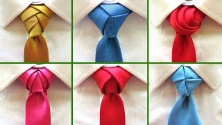 8 Best tie knots for Wedding and Festive events  How to tie a necktie [upl. by Anirod]