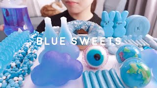 【咀嚼音】青いスイーツを食べる【ASMREATINGSOUNDS】BLUE SWEETS [upl. by Choong]