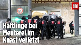 Gefängnismeuterei Polizei stürmt Knast in Thüringen  JVA Untermaßfeld [upl. by Row]